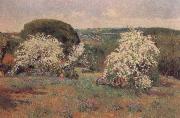 Aureliano De Beruete Y Moret Hawthorn in Blossom USA oil painting artist